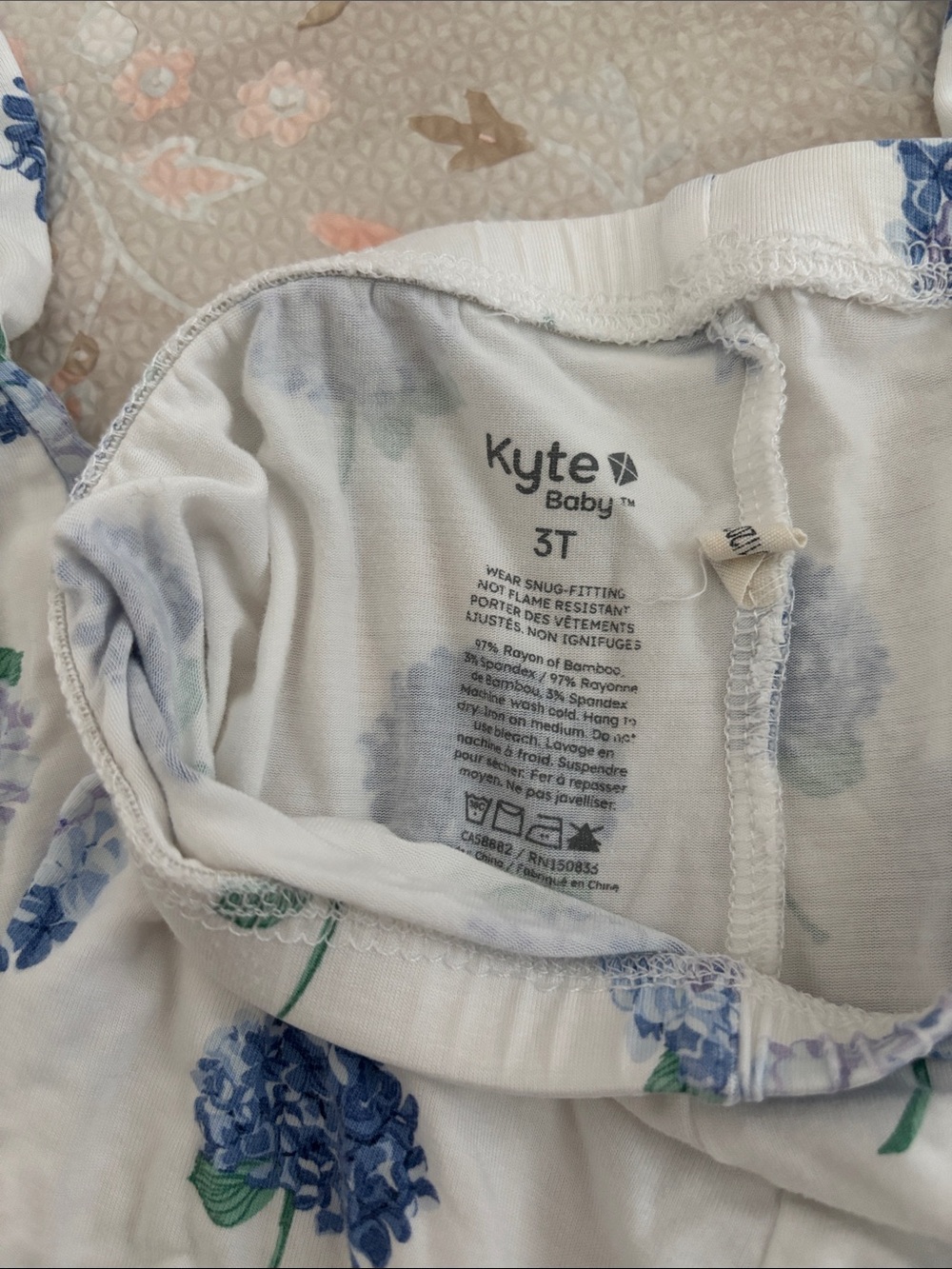 Kyte BABY Hydrangea Long Sleeve Pajama Set - Picture 9 of 9